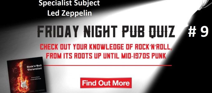 Friday Night Pub Quiz #9