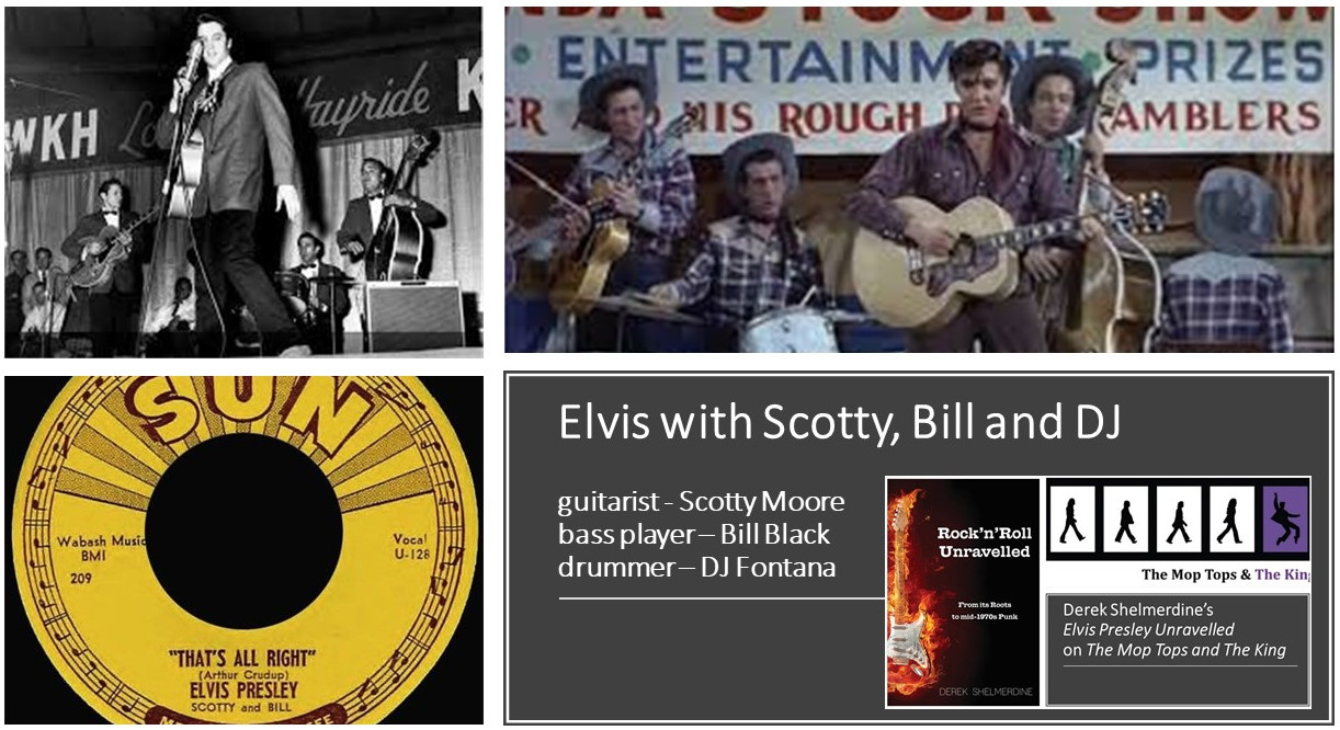 Elvis with Scotty Bill and DJ